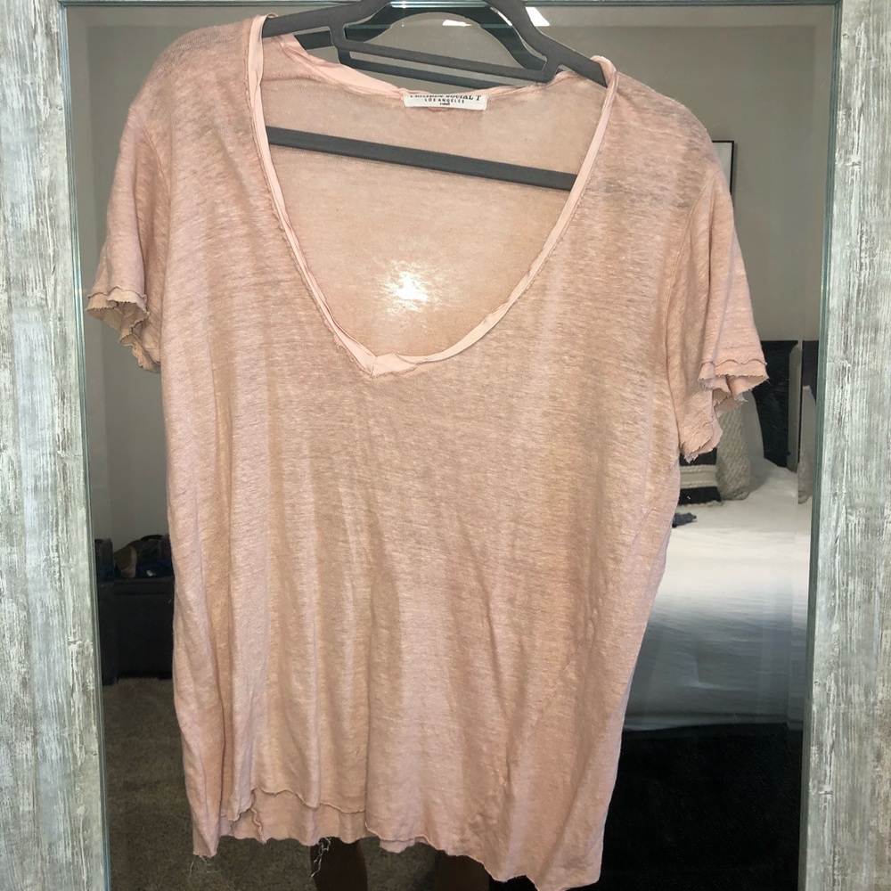 Project Social T Los Angeles deep-V neck tee